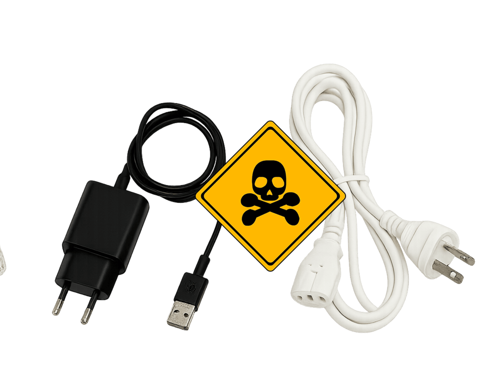 Error común al cuidar un hurón: cables eléctricos expuestos